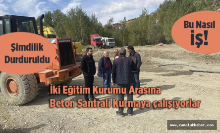 Bu Nasıl iş?  İki Okul Arasına Beton Santrali Kurmak
