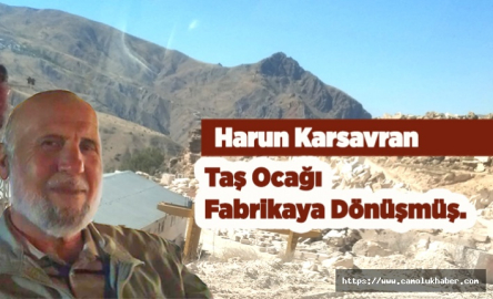 Mermer Ocağı Fabrikaya Dönüşmüş.