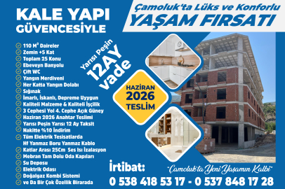 Çamoluk' Kale Yapı Konutları Satışta!