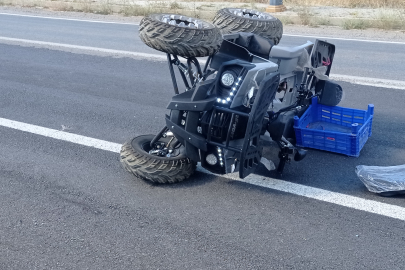 Çamoluk ta ATV kazası 1 yaralı