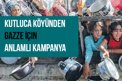 Kutluca Köyü Derneği'nden Gazze'ye Anlamlı Yardım Kampanyası