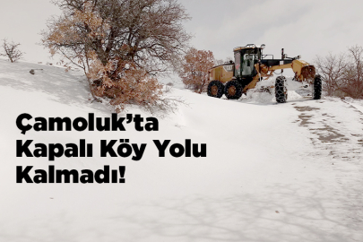 Çamoluk’ta Kapalı Köy Yolu Kalmadı!