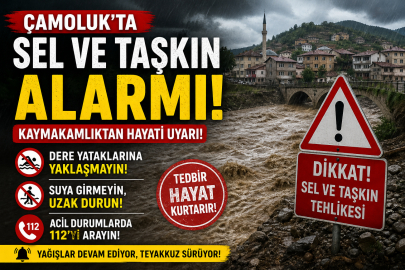 Çamoluk’ta Sel ve Taşkın Alarmı: Kaymakamlıktan Hayati Uyarı!