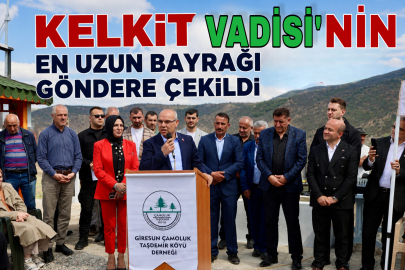 Kelkit Vadisi’nin En Büyük TürkBayrağı Çamoluk’ta Dalgalanıyor!