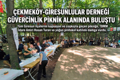 Çekmeköy Giresunlular Derneği Güvercinlik Mesire Alanında Buluştu