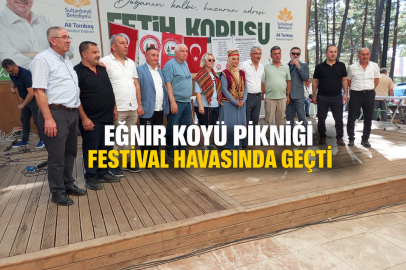 EĞNİR KÖYÜ PİKNİĞİ FESTİVAL HAVASINI ARATMADI!
