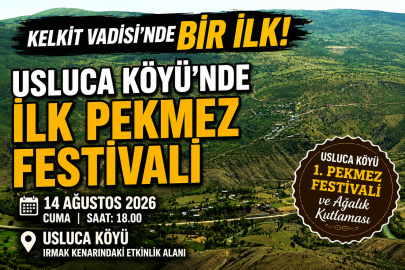 Kelkit Vadisi'nde Bir İlk: Usluca Köyü'nde İlk Kez Pekmez Festivali Düzenlenecek