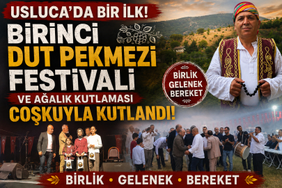 Usluca 1. Dut Pekmezi Festivali ve Ağalık Kutlaması Gerçekleşti