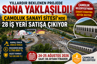 Çamoluk Sanayi Sitesi’nde Sona Gelindi: 28 İş Yeri Satışa Çıkıyor