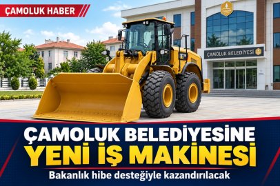 Çamoluk Belediyesine Hibe Desteğiyle Yeni İş Makinesi